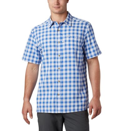 Camisas Columbia PFG Super Slack Tide™ Camp Shirt Masculino Azuis Portugal | 102619-AGYT