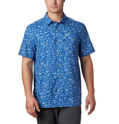 Camisas Columbia PFG Super Slack Tide™ Camp Shirt Masculino Azuis Portugal | 113060-WPPV