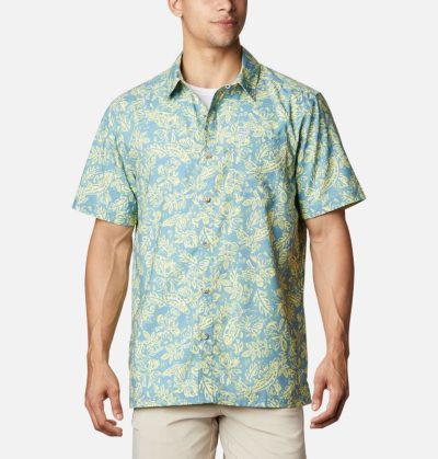 Camisas Columbia PFG Super Slack Tide™ Camp Shirt Masculino Azuis Escuro Portugal | 184801-JQLO