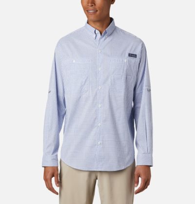 Camisas Columbia PFG Super Tamiami™ Long Sleeve Shirt Masculino Azuis Portugal | 169128-S6UJ