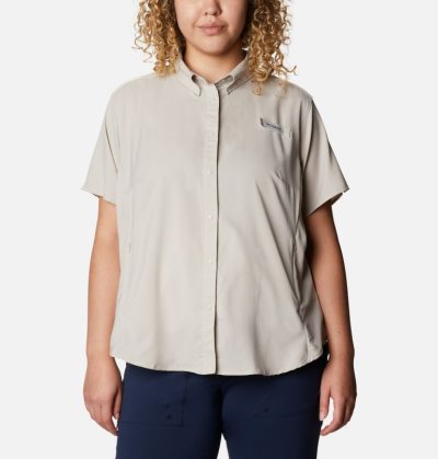 Camisas Columbia PFG Tamiami™ II Curta Sleeve Shirt Feminino Luz Bege Portugal | 125711-44MQ