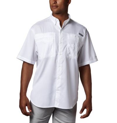 Camisas Columbia PFG Tamiami™ II Curta Sleeve Shirt Masculino Branco Portugal | 137147-PXWV