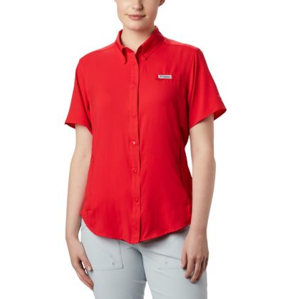 Camisas Columbia PFG Tamiami™ II Curta Sleeve Shirt Feminino Vermelhas Portugal | 145302-M82A