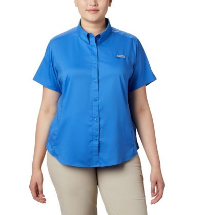 Camisas Columbia PFG Tamiami™ II Curta Sleeve Shirt Feminino Azuis Portugal | 153595-NYRP