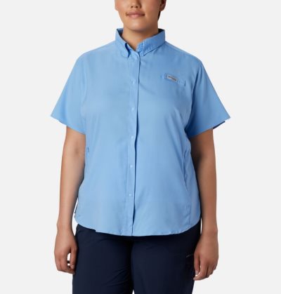 Camisas Columbia PFG Tamiami™ II Curta Sleeve Shirt Feminino Branco Portugal | 183116-C1U1