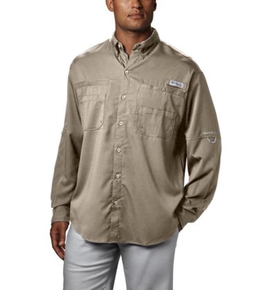 Camisas Columbia PFG Tamiami™ II Long Sleeve Shirt Masculino Bege Portugal | 106625-JL28