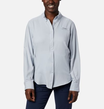 Camisas Columbia PFG Tamiami™ II Long Sleeve Shirt Feminino Luz Cinzentas Portugal | 124605-PRNU