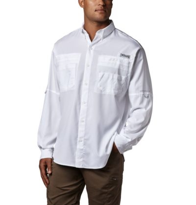 Camisas Columbia PFG Tamiami™ II Long Sleeve Shirt Masculino Branco Portugal | 127819-NQ2S