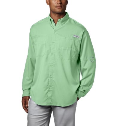 Camisas Columbia PFG Tamiami™ II Long Sleeve Shirt Masculino Luz Verdes Portugal | 164651-OOE5