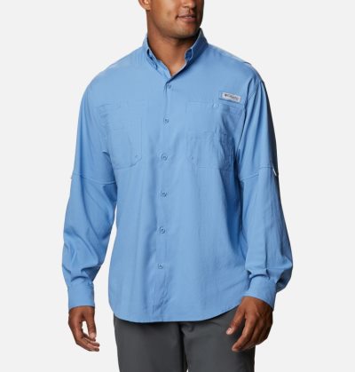 Camisas Columbia PFG Tamiami™ II Long Sleeve Shirt Masculino Azuis Escuro Portugal | 166026-5WL4