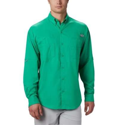 Camisas Columbia PFG Tamiami™ II Long Sleeve Shirt Masculino Azul Claro Portugal | 169979-I7ZE