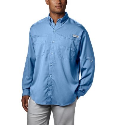 Camisas Columbia PFG Tamiami™ II Long Sleeve Shirt Masculino Azuis Escuro Portugal | 178589-X8Z8