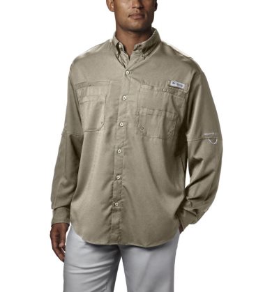 Camisas Columbia PFG Tamiami™ II Long Sleeve Shirt Masculino Bege Portugal | 185633-SKHD