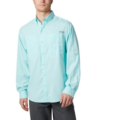 Camisas Columbia PFG Tamiami™ II Long Sleeve Shirt Masculino Turquesa Portugal | 189519-GUQ4