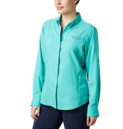 Camisas Columbia PFG Tamiami™ II Long Sleeve Shirt Feminino Turquesa Portugal | 198262-N2IY