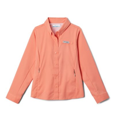 Camisas Columbia PFG Tamiami™ Long Sleeve Shirt Criança Luz Coral Portugal | 132102-UAE6