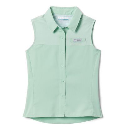 Camisas Columbia PFG Tamiami™ Sem Manga Shirt Criança Menta Portugal | 140206-9LO2