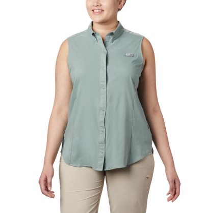 Camisas Columbia PFG Tamiami™ Sem Manga Shirt Feminino Luz Verdes Portugal | 184002-R1JO