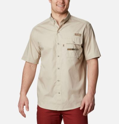 Camisas Columbia PHG Sharptail™ Curta Sleeve Shirt Masculino Bege Portugal | 129556-P9SI