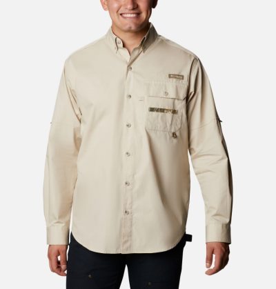 Camisas Columbia PHG Sharptail™ Long Sleeve Shirt Masculino Bege Portugal | 114391-KB1U