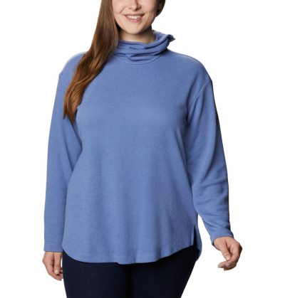 Camisas Columbia Pine Street™ Split Cowl Neck Shirt Feminino Azul Marinho Azuis Portugal | 196239-TSYH