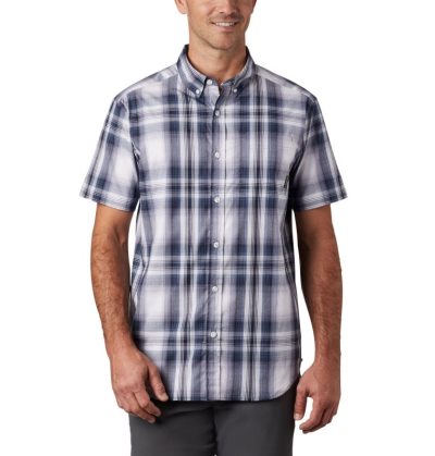 Camisas Columbia Rapid Rivers™ II Curta Sleeve Shirt Masculino Azul Marinho Portugal | 109423-US4R