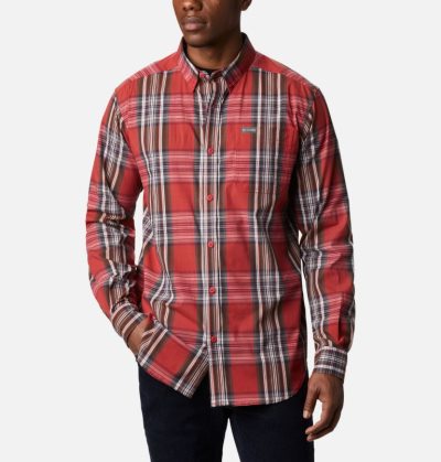 Camisas Columbia Rapid Rivers™ II Long Sleeve Shirt Masculino Vermelhas Multicoloridas Portugal | 163064-RYA6