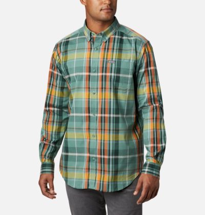 Camisas Columbia Rapid Rivers™ II Long Sleeve Shirt Masculino Verdes Portugal | 192372-GURI