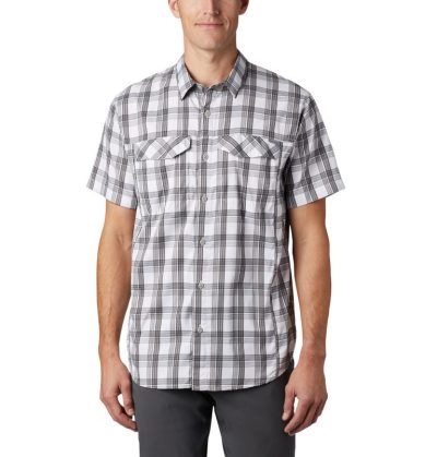 Camisas Columbia Silver Ridge Lite Plaid™ Curta Sleeve Masculino Cinzentas Portugal | 169043-R3C6