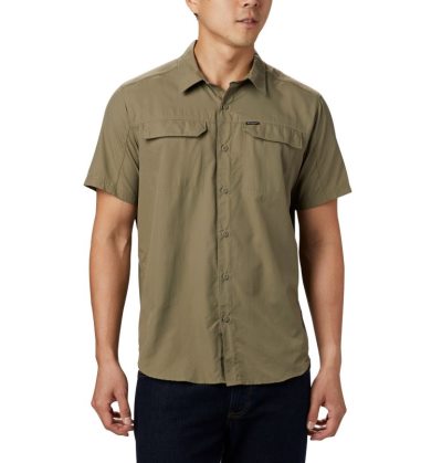 Camisas Columbia Silver Ridge™ 2.0 Curta Sleeve Shirt Masculino Verde Oliva Portugal | 143211-KTWB