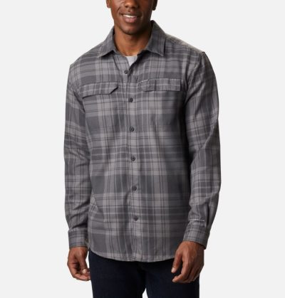 Camisas Columbia Silver Ridge™ 2.0 Flannel Shirt Masculino Cinzentas Escuro Portugal | 123529-J29J