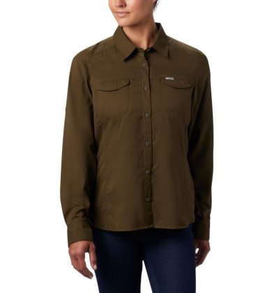 Camisas Columbia Silver Ridge™ Lite Long Sleeve Feminino Verde Oliva Verdes Portugal | 131435-HJQB