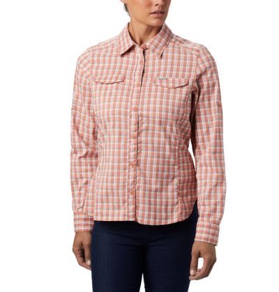 Camisas Columbia Silver Ridge™ Lite Plaid Long Sleeve Shirt Feminino Coral Portugal | 119377-1DBF