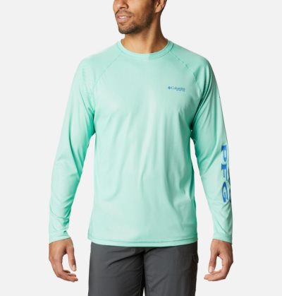 Camisas Columbia Terminal Deflector™ Long Sleeve Shirt Masculino Verdes Azuis Portugal | 109826-GV5T