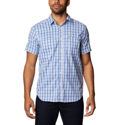 Camisas Columbia Thirty Mile Ledge™ Curta Sleeve Shirt Masculino Azuis Portugal | 139403-8VB7