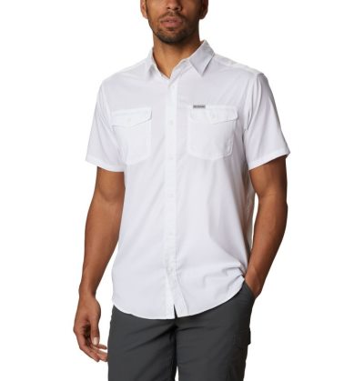 Camisas Columbia Utilizer™ II Solid Curta Sleeve Shirt Masculino Branco Portugal | 190765-THWG