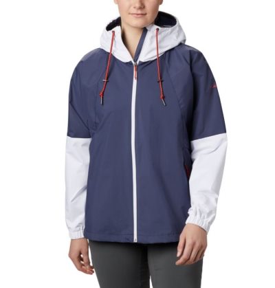 Jaqueta Casual Columbia Park™ Jaqueta Feminino Azuis Escuro Branco Portugal | 157288-YA1R