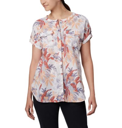 Camisas Casuais Columbia Camp Henry™ Relaxed Shirt Feminino Luz Roxo Portugal | 143072-FNIH