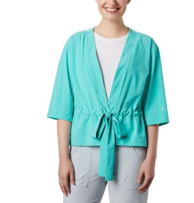 Camisas Casuais Columbia PFG Armadale™ 3/4 Sleeve Wrap Feminino Turquesa Portugal | 195628-KYV2