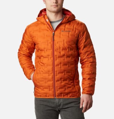 Jaqueta Columbia Delta Ridge™ Down Encapuzado Jaqueta Masculino Laranja Portugal | 134352-AXS8