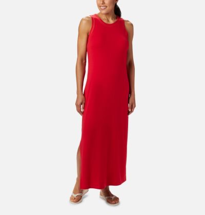 Vestidos Columbia PFG Slack Agua™ Knit Maxi Vestidos Feminino Vermelhas Portugal | 119301-8XH6