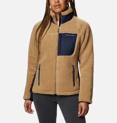 Casaco De Lã Columbia Archer Ridge™ II Full Zip Jaqueta Feminino Marrom Azuis Escuro Portugal | 108159-MR86