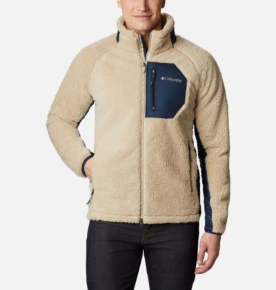 Casaco De Lã Columbia Archer Ridge™ Sherpa Casaco De Lã Masculino Bege Azul Marinho Portugal | 151536-Z1E7