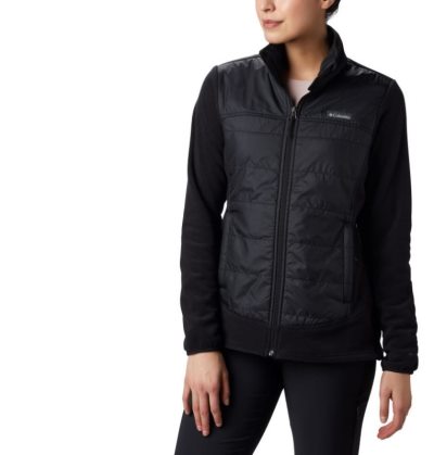 Casaco De Lã Columbia Basin Butte™ Fleece Full Zip Jaqueta Feminino Pretas Portugal | 158622-FOZN