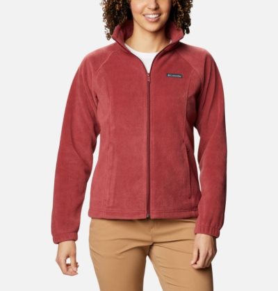 Casaco De Lã Columbia Benton Springs™ Full Zip Casaco De Lã Feminino Vermelhas Portugal | 100367-KXW2