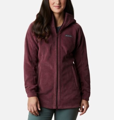 Casaco De Lã Columbia Benton Springs™ II Long Hoodie Feminino Vermelhas Escuro Portugal | 134910-3PSW