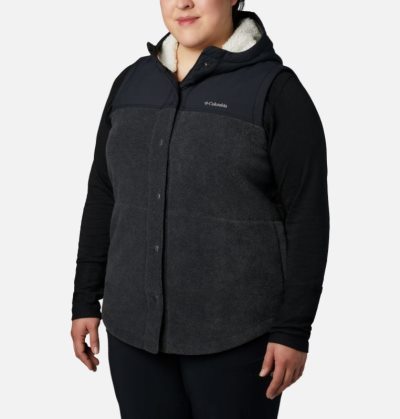 Casaco De Lã Columbia Benton Springs™ Overlay Vest Feminino Cinzentas Escuro Cinzentas Escuro Portugal | 163205-ZOWS