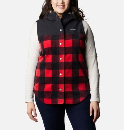 Casaco De Lã Columbia Benton Springs™ Overlay Vest Feminino Vermelhas Portugal | 178522-73Z9