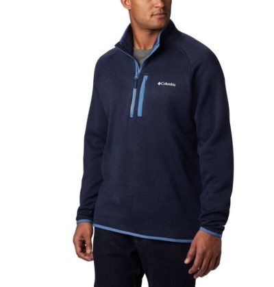 Casaco De Lã Columbia Canyon Point™ Half-Zip Fleece Masculino Azul Marinho Azuis Portugal | 194098-2GZC