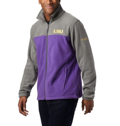 Casaco De Lã Columbia Collegiate Flanker™ III Casaco De Lã Masculino Cinzentas Escuro Roxo Portugal | 113385-O58T